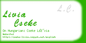 livia cseke business card